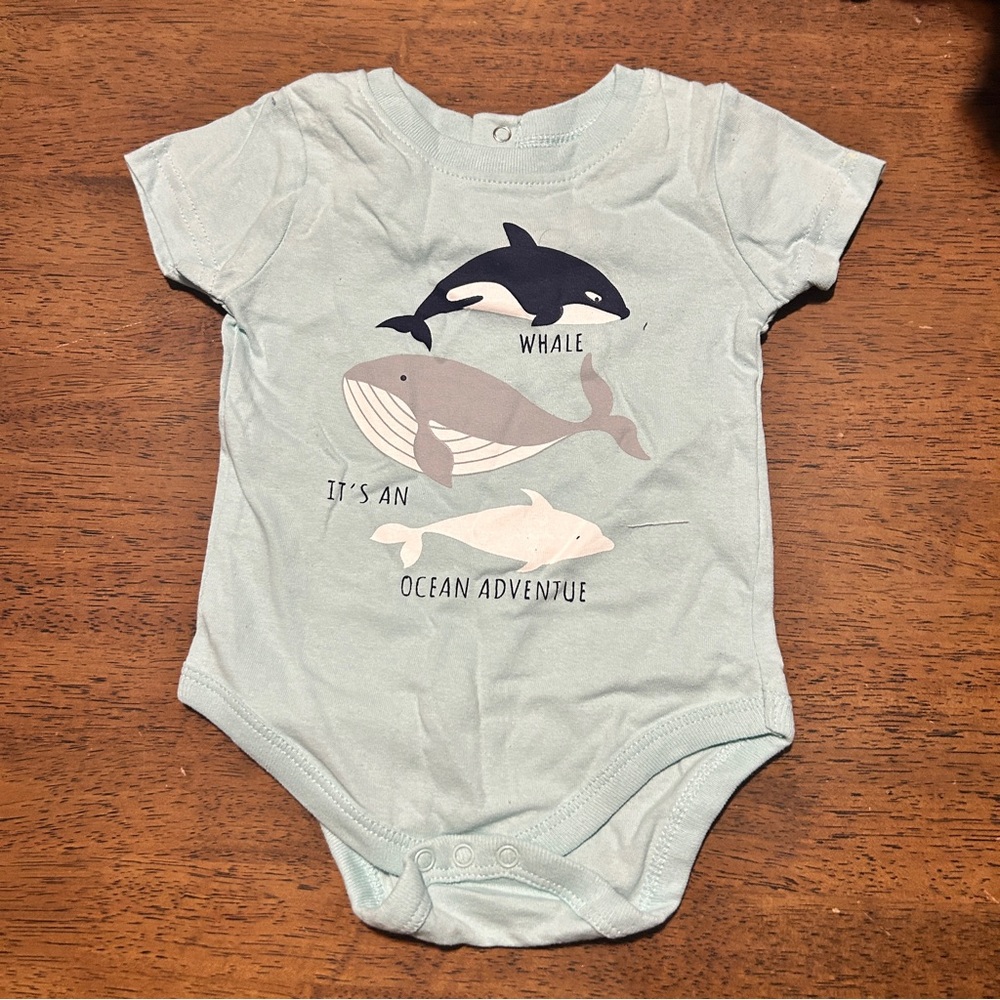 Ocean Adventure Whale Print Kids One Piece